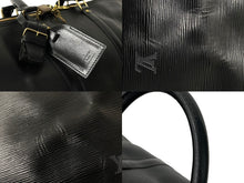 Load image into Gallery viewer, LOUIS VUITTON ルイヴィトン ボストンバッグ キーポル50 M42962 エピレザー ブラック ゴールド金具 美品 中古 58354