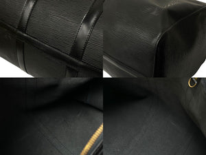 LOUIS VUITTON ルイヴィトン ボストンバッグ キーポル50 M42962 エピレザー ブラック ゴールド金具 美品 中古 58354
