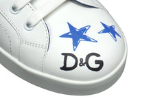 Load image into Gallery viewer, 極美品 DOLCE&amp;GABBANA ドルチェアンドガッバーナ グラフィック プリント スニーカー カーフ ロゴ ラバー CS1570 9 中古 58358
