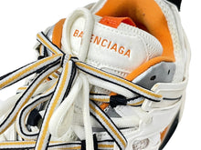 Load image into Gallery viewer, BALENCIAGA バレンシアガ スニーカー Track トラック エンボスロゴ 542023 ホワイト オレンジ サイズ42 良品 中古 58374