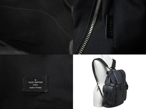 LOUIS VUITTON ルイヴィトン リュック・デイパック クリストファー MM ダミエグラフィット N41379 シルバー金具 美品 中古 58386