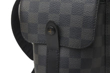 Load image into Gallery viewer, LOUIS VUITTON ルイヴィトン リュック・デイパック クリストファー MM ダミエグラフィット N41379 シルバー金具 美品 中古 58386