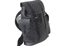 Load image into Gallery viewer, LOUIS VUITTON ルイヴィトン リュック・デイパック クリストファー MM ダミエグラフィット N41379 シルバー金具 美品 中古 58386