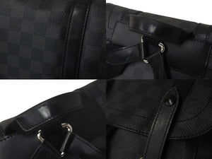 LOUIS VUITTON ルイヴィトン リュック・デイパック クリストファー MM ダミエグラフィット N41379 シルバー金具 美品 中古 58386