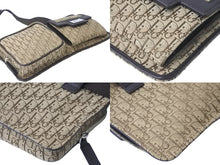 Load image into Gallery viewer, Christian Dior クリスチャンディオール ショルダーバッグ トロッター MC 0017 コットンキャンバス シルバー金具 美品 中古 58395
