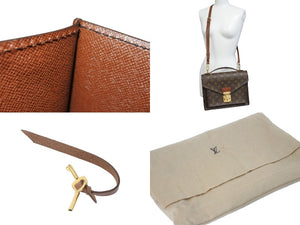 LOUIS VUITTON ルイヴィトン ショルダーバッグ ハンドバッグ 2WAY モンソー28 M51185 モノグラム ゴールド金具 美品 中古 58398