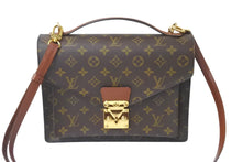 Load image into Gallery viewer, LOUIS VUITTON ルイヴィトン ショルダーバッグ ハンドバッグ 2WAY モンソー28 M51185 モノグラム ゴールド金具 美品 中古 58398