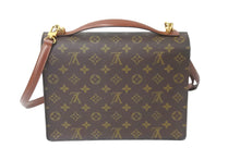 Load image into Gallery viewer, LOUIS VUITTON ルイヴィトン ショルダーバッグ ハンドバッグ 2WAY モンソー28 M51185 モノグラム ゴールド金具 美品 中古 58398