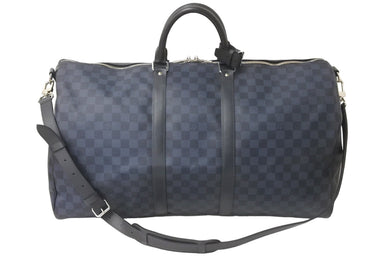 LOUIS VUITTON ルイヴィトン ボストンバッグ キーポル バンドリエール 55 ダミエグラフィット N41413 ゴールド金具 美品 中古 58400