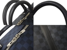 Load image into Gallery viewer, LOUIS VUITTON ルイヴィトン ボストンバッグ キーポル バンドリエール 55 ダミエグラフィット N41413 ゴールド金具 美品 中古 58400