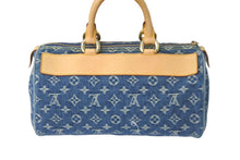 Load image into Gallery viewer, 極美品 LOUIS VUITTON ルイヴィトン ハンドバッグ ネオスピーディ モノグラムデニム M95019 ゴールド金具 中古 58404