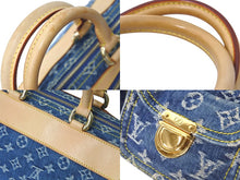 Load image into Gallery viewer, 極美品 LOUIS VUITTON ルイヴィトン ハンドバッグ ネオスピーディ モノグラムデニム M95019 ゴールド金具 中古 58404