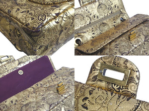 シャネル CHANEL MOSCOW パリ モスクワ 2.55 マトラッセ チェーン ショルダーバッグ 13番台 ゴールド 美品 中古 58405