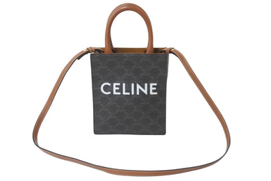 CELINE セリーヌ ショルダーバッグ ミニ バーティカルカバ 194372BZK.04LU ゴールド金具 美品 中古 58412