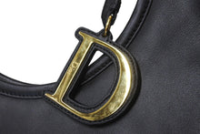 Load image into Gallery viewer, Christian Dior クリスチャンディオール 2008年 プレオウンド Diorita ホーボー ショルダーバッグ ブラック 美品 中古 58416