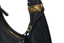 Load image into Gallery viewer, Christian Dior クリスチャンディオール 2008年 プレオウンド Diorita ホーボー ショルダーバッグ ブラック 美品 中古 58416
