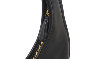 Christian Dior クリスチャンディオール 2008年 プレオウンド Diorita ホーボー ショルダーバッグ ブラック 美品 中古 58416