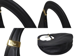 Christian Dior クリスチャンディオール 2008年 プレオウンド Diorita ホーボー ショルダーバッグ ブラック 美品 中古 58416