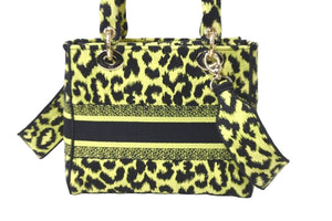 極美品 Christian Dior クリスチャンディオール ハンドバッグ レディ D-ライト ミディアム M0565ORHM ゴールド金具 中古 58418