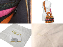 Load image into Gallery viewer, 極美品 Christian Dior クリスチャンディオール ハンドバッグ レディ D-ライト ミディアム 恐竜オレンジ 2021 50-MA0221 中古 58419