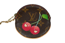 Load image into Gallery viewer, 極美品 LOUIS VUITTON ルイヴィトン コインケース M95043 ポルトモネ ロン モノグラムチェリー ブラウン ゴールド金具 中古 58421