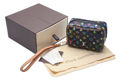 LOUIS VUITTON ルイヴィトン ポーチ M58034 トゥルース ワピティ モノグラムマルチカラー ブラック ゴールド金具 美品 中古 58422