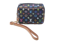 Load image into Gallery viewer, LOUIS VUITTON ルイヴィトン ポーチ M58034 トゥルース ワピティ モノグラムマルチカラー ブラック ゴールド金具 美品 中古 58422