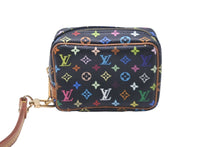 Load image into Gallery viewer, LOUIS VUITTON ルイヴィトン ポーチ M58034 トゥルース ワピティ モノグラムマルチカラー ブラック ゴールド金具 美品 中古 58422