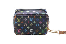 Load image into Gallery viewer, LOUIS VUITTON ルイヴィトン ポーチ M58034 トゥルース ワピティ モノグラムマルチカラー ブラック ゴールド金具 美品 中古 58422