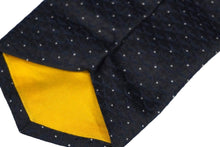 Load image into Gallery viewer, GOYARD ゴヤール ネクタイ ジャガード デザイン ドット ヘリンボーン柄 刺繍 エルドリッジ シルク ブルーマリーヌ 美品 中古 58425