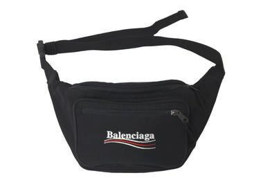 BALENCIAGA バレンシアガ ウエストバッグ ボディバッグ エクスプローラーベルトパック 482389 9WB35 ブラック 美品 中古 58428