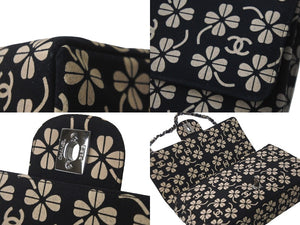 極美品 CHANEL シャネル チェーンショルダーバッグ マトラッセ 6番台 ココマーク クローバー ブラック ベージュ 中古 58437