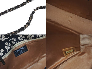 極美品 CHANEL シャネル チェーンショルダーバッグ マトラッセ 6番台 ココマーク クローバー ブラック ベージュ 中古 58437