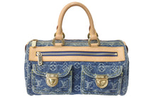 Load image into Gallery viewer, 極美品 LOUIS VUITTON ルイヴィトン ハンドバッグ M95019 ネオスピーディ モノグラムデニム ブルー ゴールド金具 中古 58441