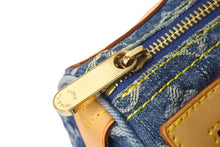 Load image into Gallery viewer, 極美品 LOUIS VUITTON ルイヴィトン ハンドバッグ M95019 ネオスピーディ モノグラムデニム ブルー ゴールド金具 中古 58441
