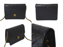 Load image into Gallery viewer, CHANEL シャネル ショルダーバッグ チェーンショルダー マトラッセ プッシュロック ラムスキン 3番台 ゴールド金具 美品 中古 58443