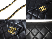 Load image into Gallery viewer, CHANEL シャネル ショルダーバッグ チェーンショルダー マトラッセ プッシュロック ラムスキン 3番台 ゴールド金具 美品 中古 58443