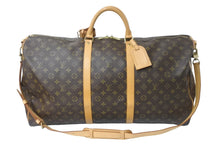 Load image into Gallery viewer, LOUIS VUITTON ルイヴィトン ボストンバッグ キーポル バンドリエール 60 モノグラム ブラウン M41412 鍵欠品 美品 中古 58448