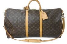 Load image into Gallery viewer, LOUIS VUITTON ルイヴィトン ボストンバッグ キーポル バンドリエール 60 モノグラム ブラウン M41412 鍵欠品 美品 中古 58448