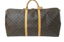 Load image into Gallery viewer, LOUIS VUITTON ルイヴィトン ボストンバッグ キーポル バンドリエール 60 モノグラム ブラウン M41412 鍵欠品 美品 中古 58448