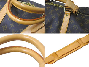 LOUIS VUITTON ルイヴィトン ボストンバッグ キーポル バンドリエール 60 モノグラム ブラウン M41412 鍵欠品 美品 中古 58448