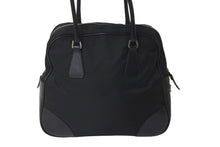 Load image into Gallery viewer, PRADA プラダ ハンドバッグ ブラック 三角プレート B10767 ナイロン レザー シルバー金具 美品 中古 58450