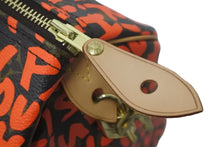 Load image into Gallery viewer, 新品同様 LOUIS VUITTON ルイヴィトン M93705 スピーディ30 オランジュ モノグラム グラフィティ オレンジ ゴールド金具 中古 58451