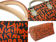 Load image into Gallery viewer, 新品同様 LOUIS VUITTON ルイヴィトン M93705 スピーディ30 オランジュ モノグラム グラフィティ オレンジ ゴールド金具 中古 58451
