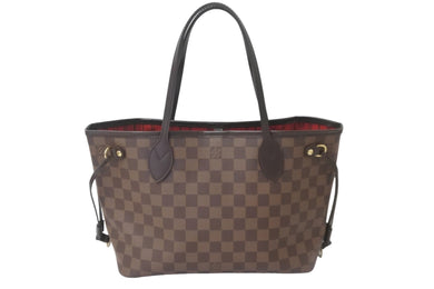 LOUIS VUITTON ルイヴィトン トートバッグ ネヴァーフルPM ダミエキャンバス エベヌ N51109 ゴールド金具 美品 中古 58457