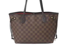LOUIS VUITTON ルイヴィトン トートバッグ ネヴァーフルPM ダミエキャンバス エベヌ N51109 ゴールド金具 美品 中古 58457