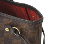 Load image into Gallery viewer, LOUIS VUITTON ルイヴィトン トートバッグ ネヴァーフルPM ダミエキャンバス エベヌ N51109 ゴールド金具 美品 中古 58457