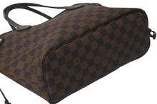 Load image into Gallery viewer, LOUIS VUITTON ルイヴィトン トートバッグ ネヴァーフルPM ダミエキャンバス エベヌ N51109 ゴールド金具 美品 中古 58457