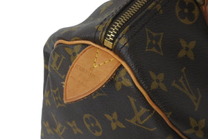 LOUIS VUITTON ルイヴィトン ハンドバッグ スピーディー30 モノグラム M41526 PVC レザー ゴールド金具 美品 中古 58459