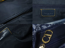 Load image into Gallery viewer, Christian Dior クリスチャンディオール ショルダーバッグ トロッター ダブルサドル ネイビー RU1011 良品 中古 58463